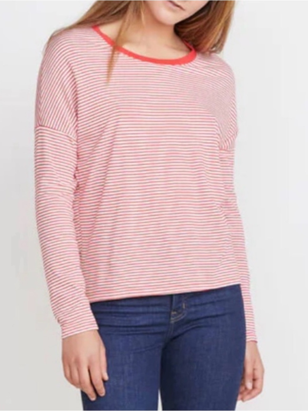 Marine Layer Valerie Striped Long Sleeve Shirt Small